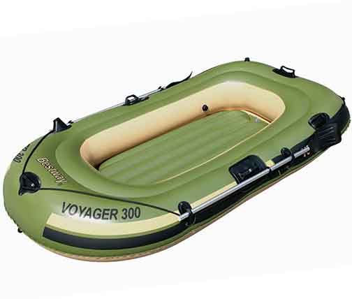 Inflatable fishing boat